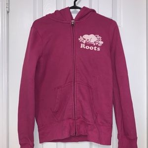 ROOTS zip up / size: kids 10-12